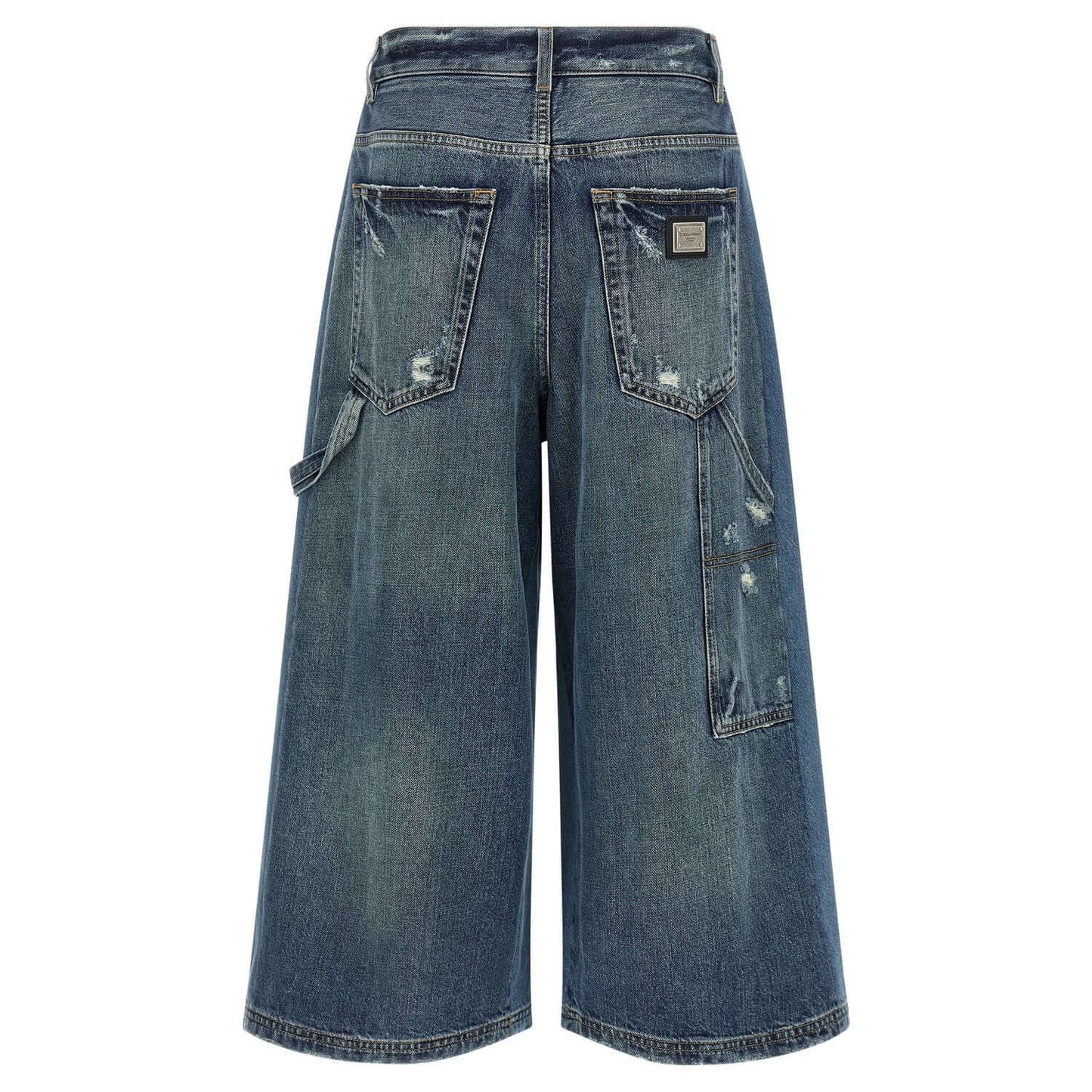Dolce & Gabbana Blue Cotton Bermuda Shorts