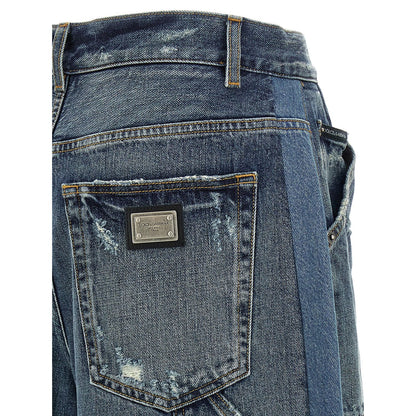 Dolce & Gabbana Blue Cotton Bermuda Shorts
