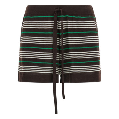 P.A.R.O.S.H. Brown Wool Bermuda Shorts