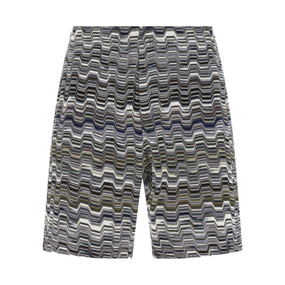 Missoni Bicolor Cotton Bermuda Shorts