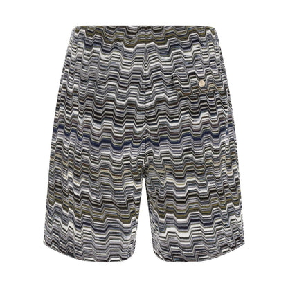 Missoni Bicolor Cotton Bermuda Shorts