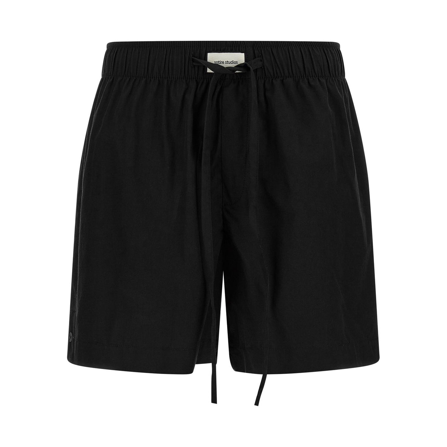 Entire Studios Black Cotton Bermuda Shorts