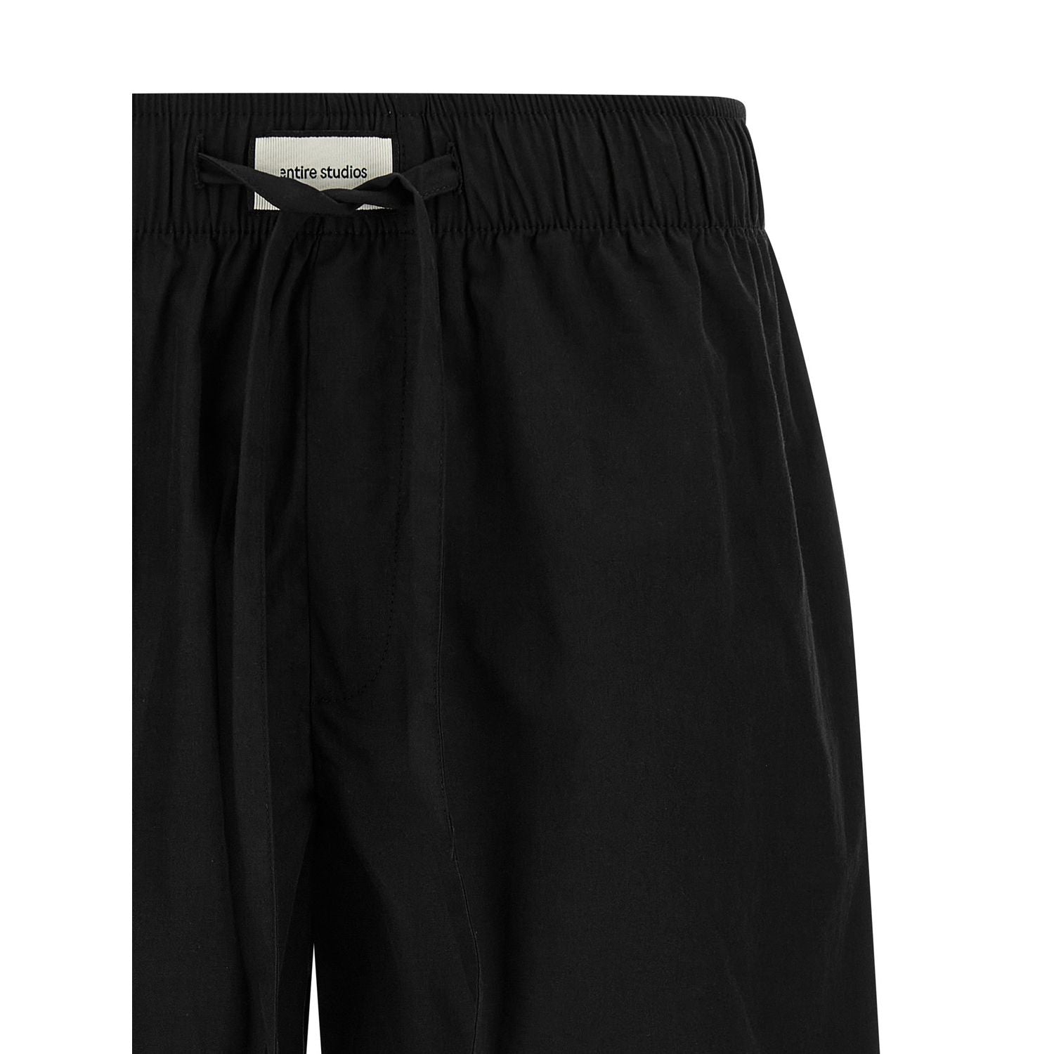 Entire Studios Black Cotton Bermuda Shorts