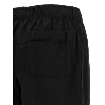 Entire Studios Black Cotton Bermuda Shorts