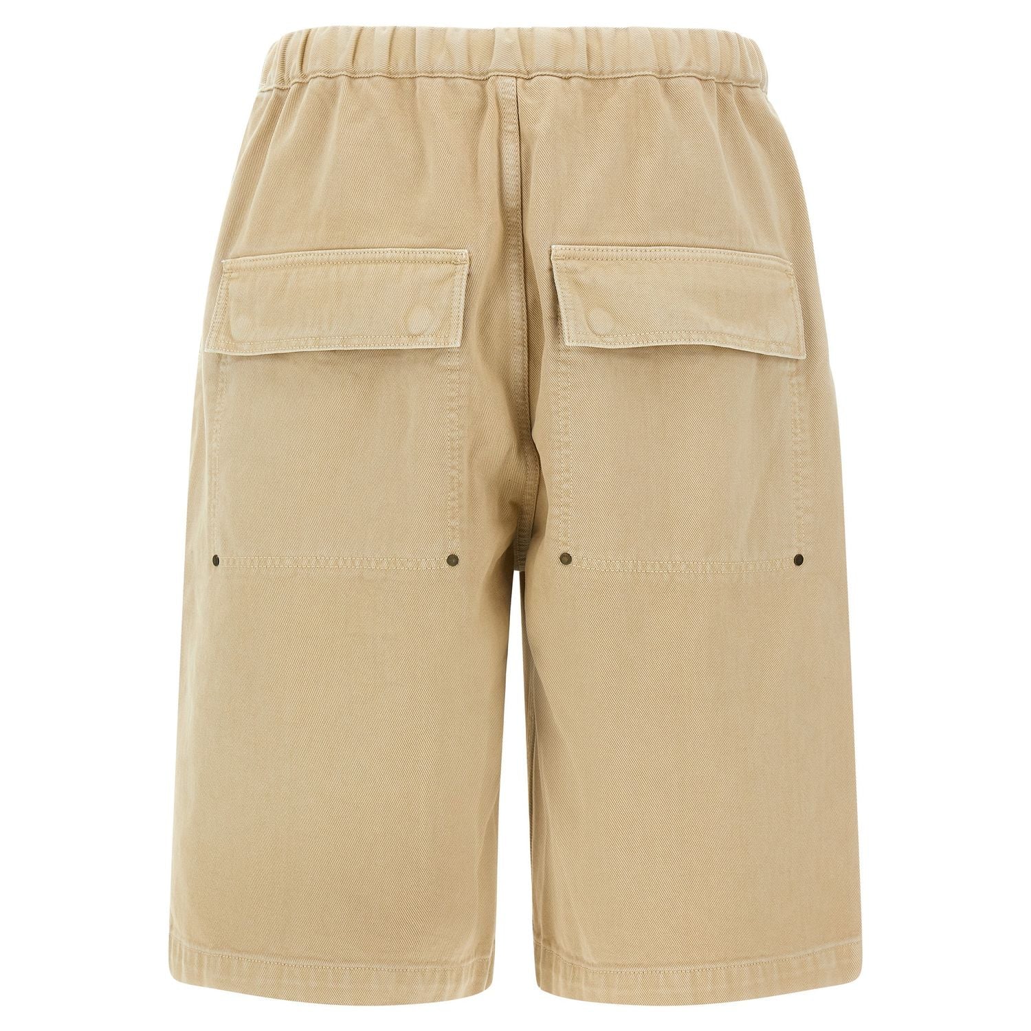 Entire Studios Beige Cotton Bermuda Shorts