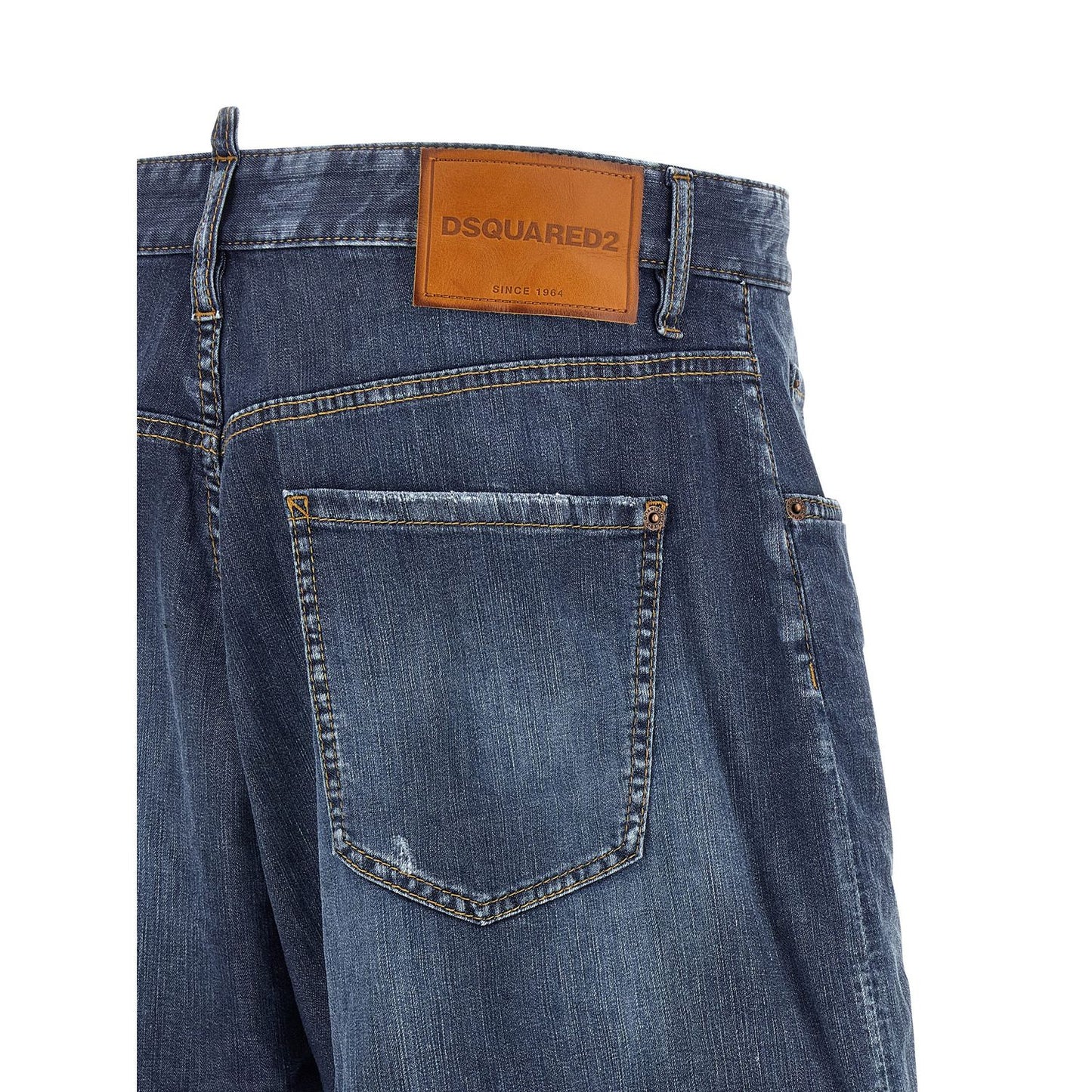 Dsquared² Blue Cotton Bermuda Shorts