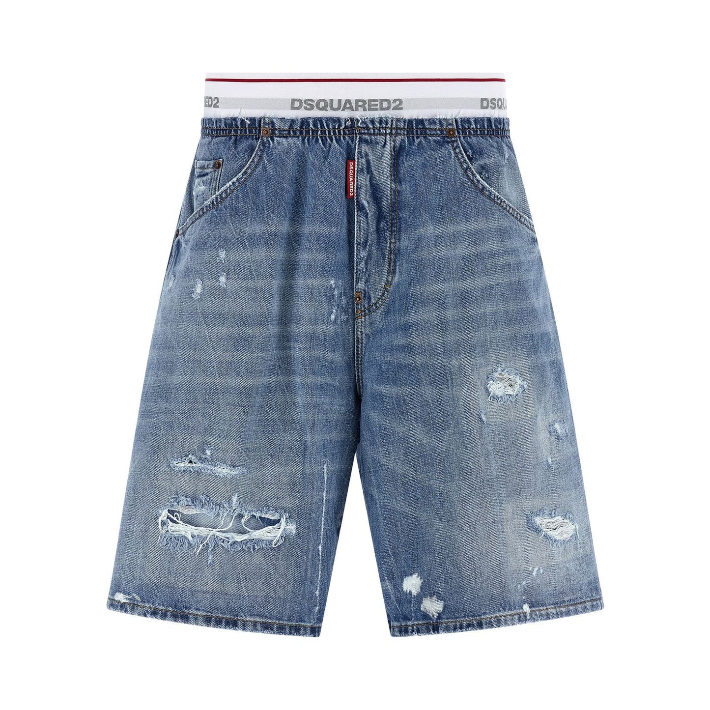 Dsquared² Blue Cotton Bermuda Shorts