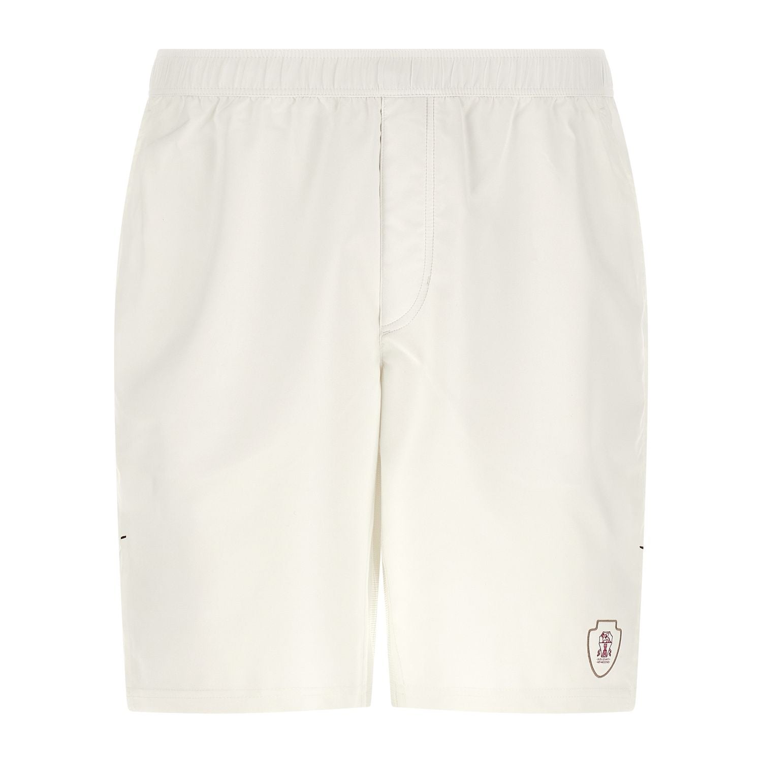 Brunello Cucinelli White Polyester Bermuda Shorts