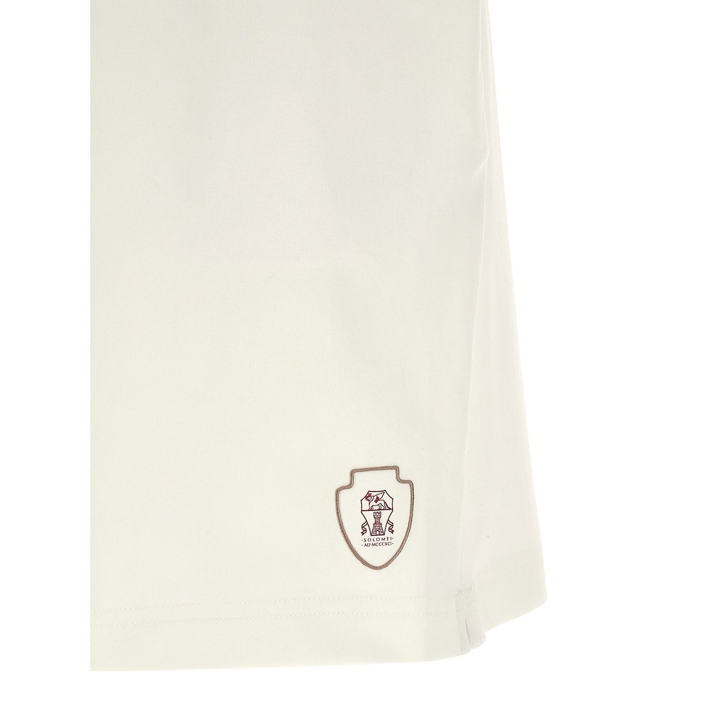 Brunello Cucinelli White Cotton Bermuda Shorts