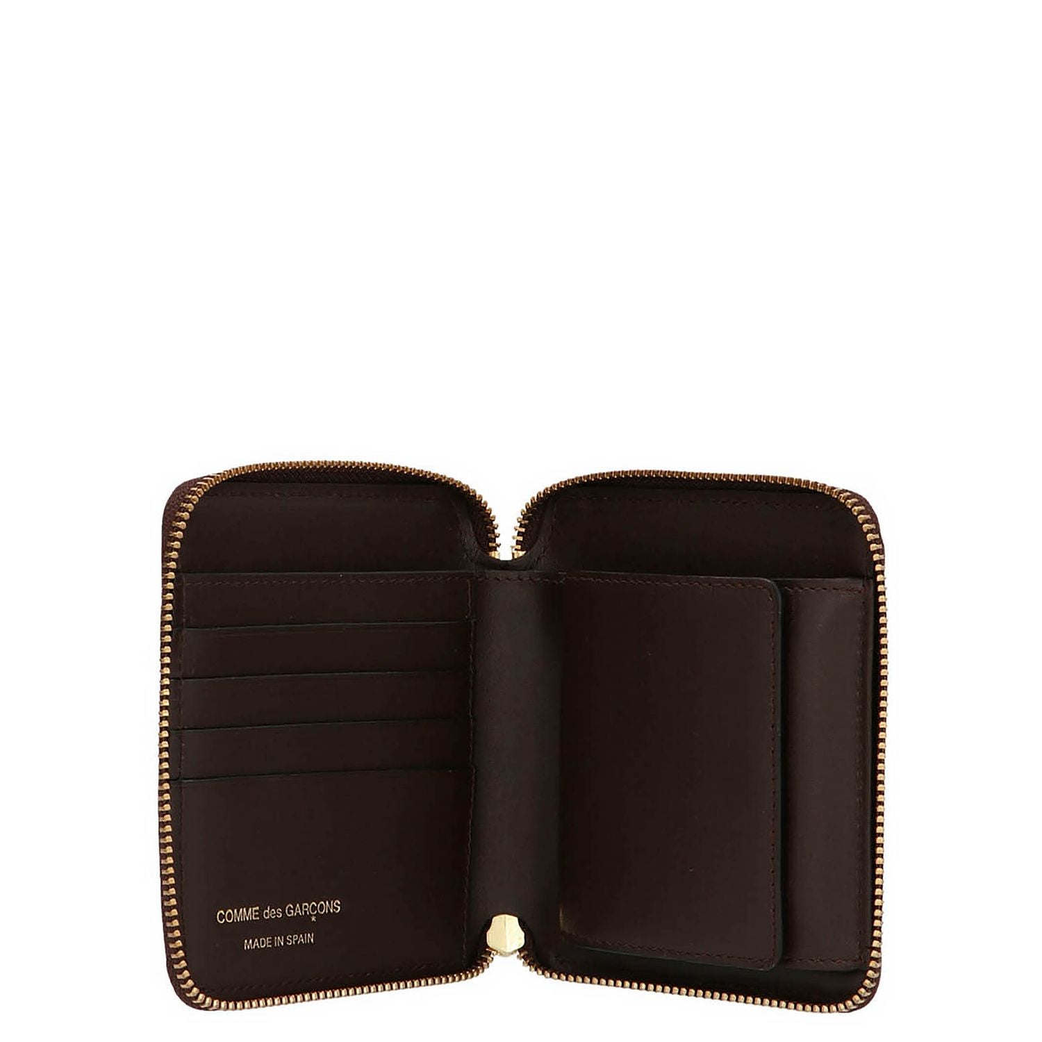 Comme Des Garçons Brown Cowhide Wallet