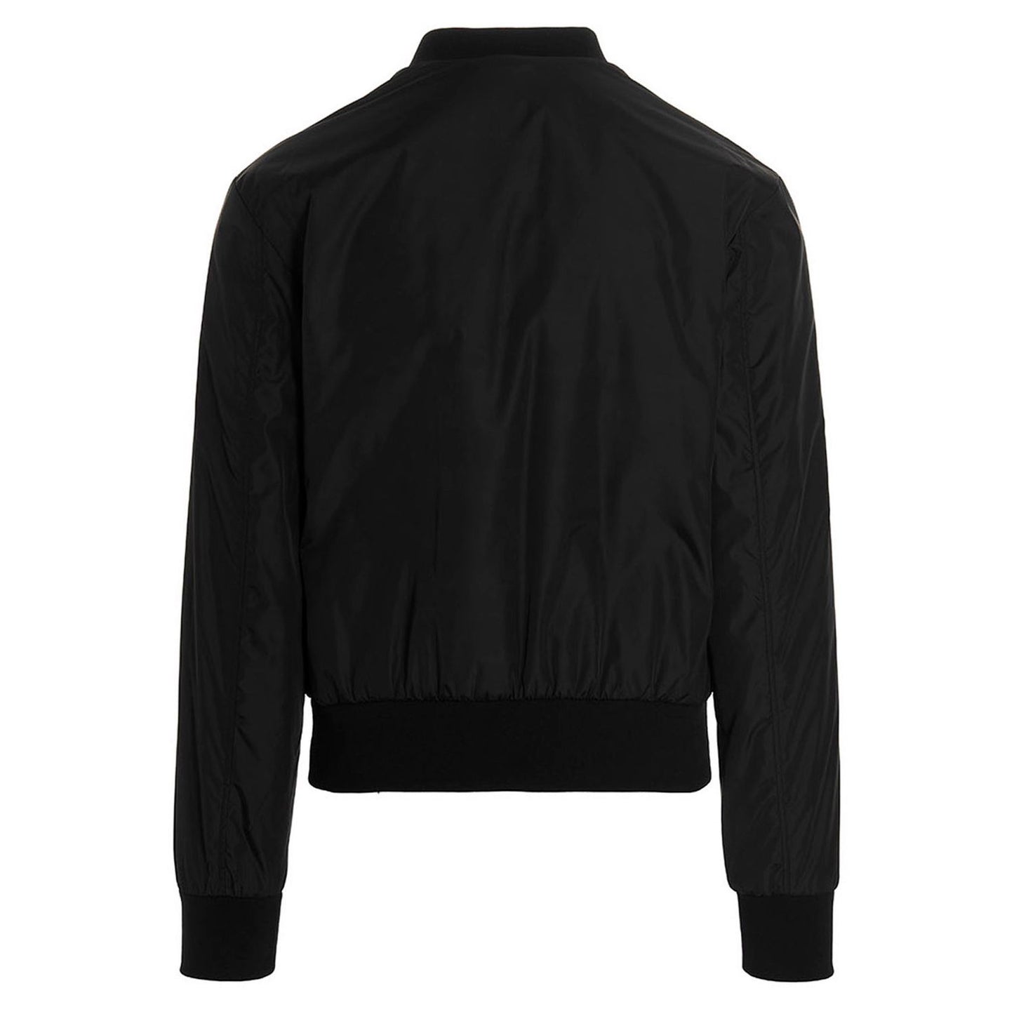 Dolce & Gabbana Black Polyamide Bomber