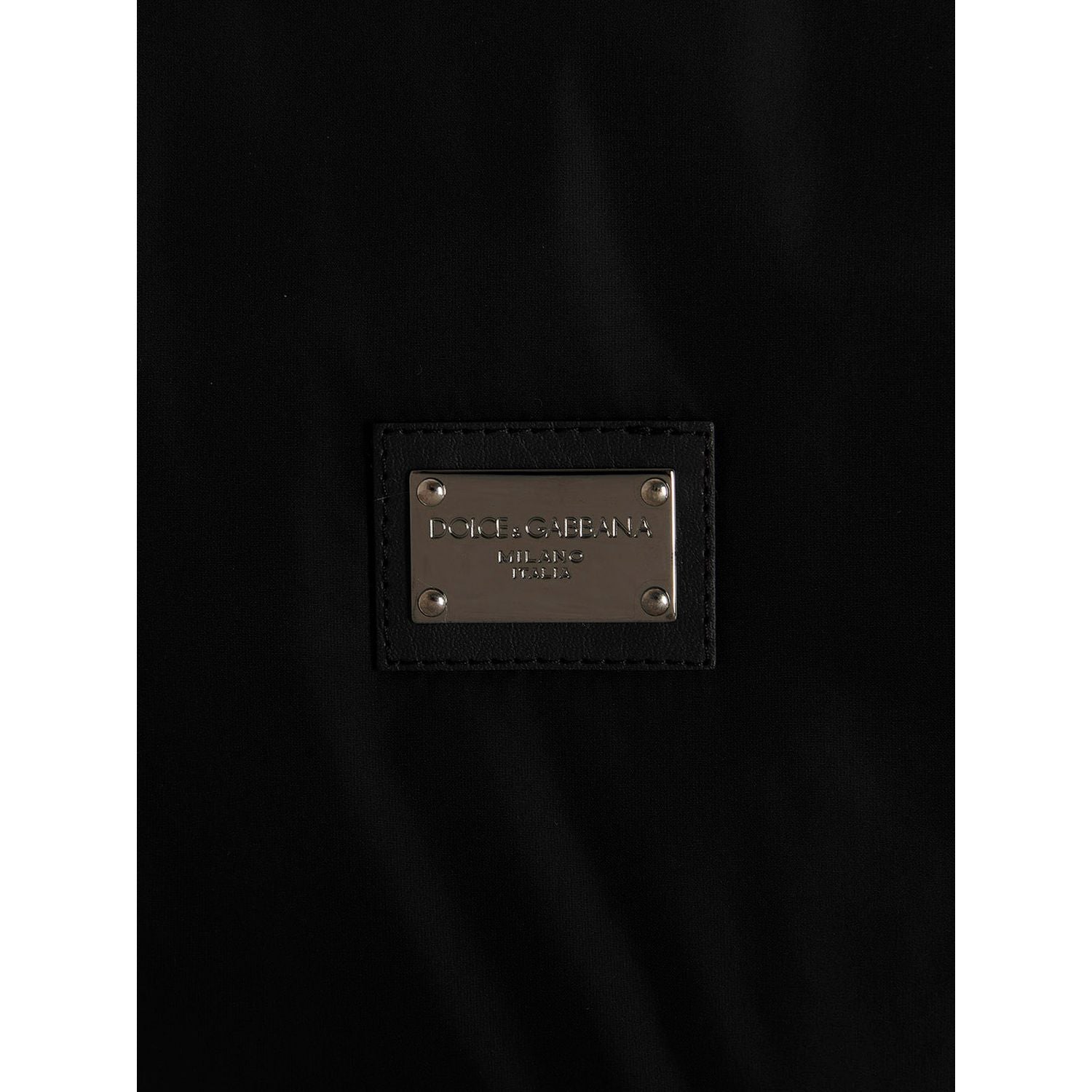 Dolce & Gabbana Black Polyamide Bomber