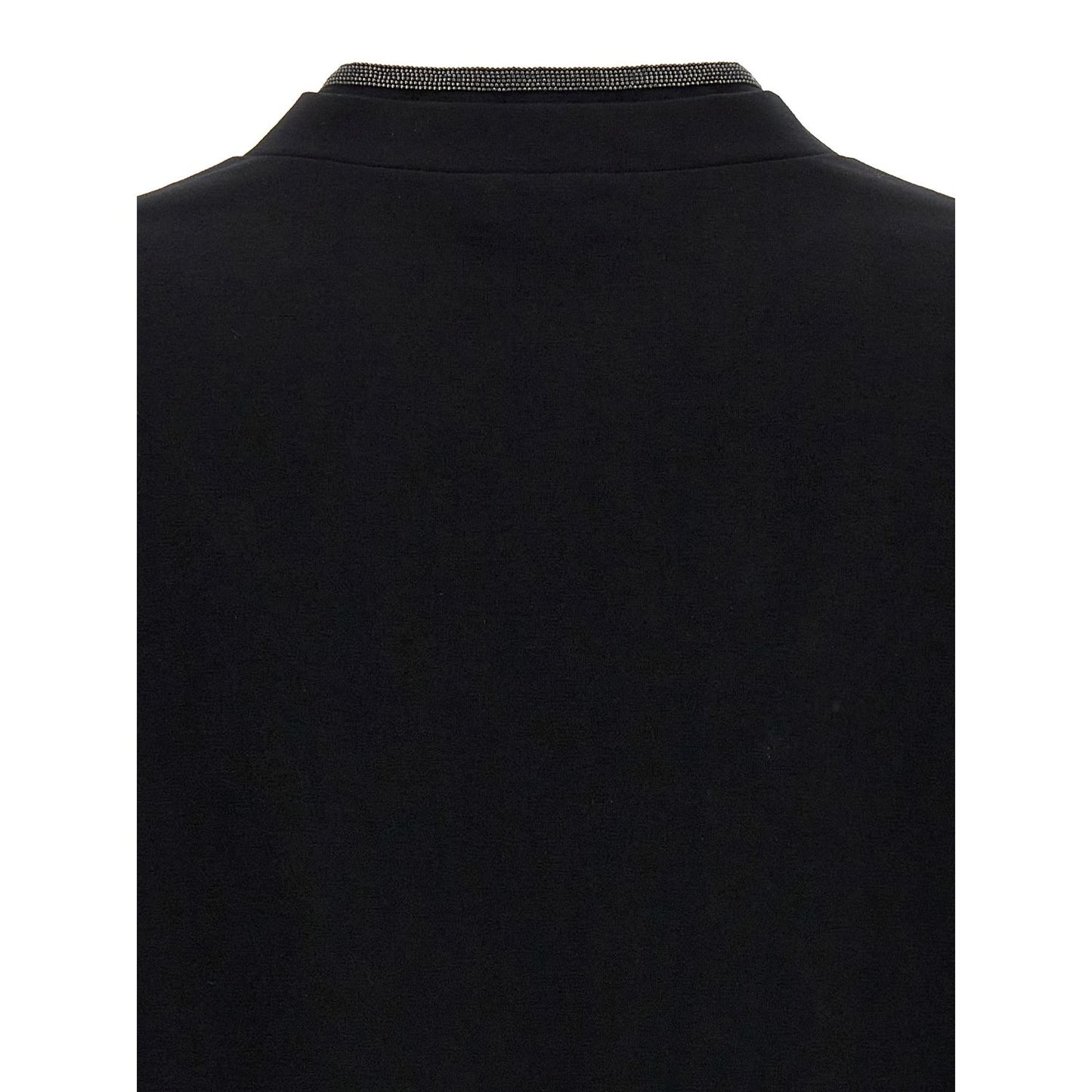 Brunello Cucinelli Black Cotton T-Shirt