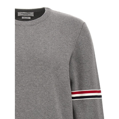 Thom Browne Gray Cotton Cardigan