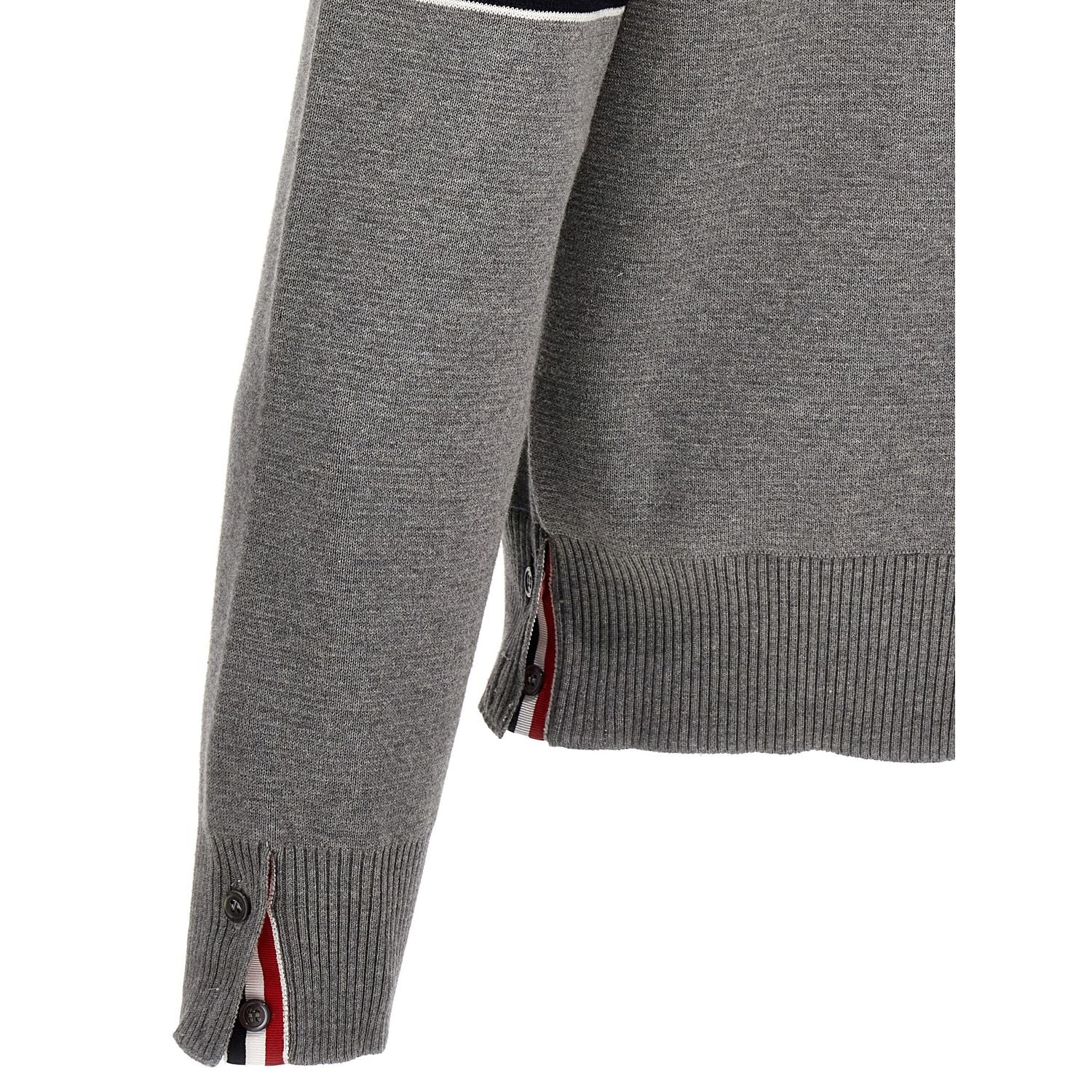 Thom Browne Gray Cotton Cardigan
