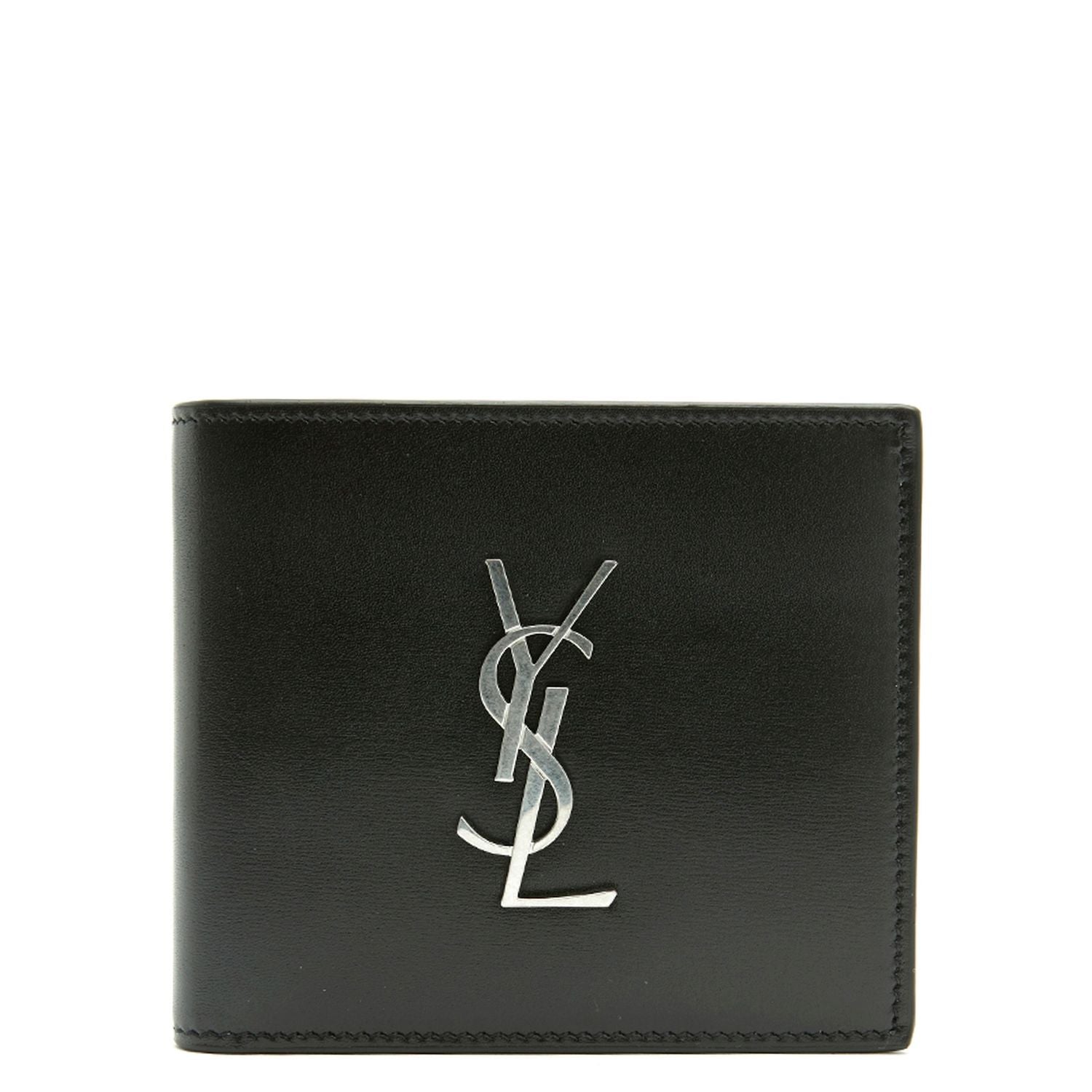 Saint Laurent Black Leather Wallet