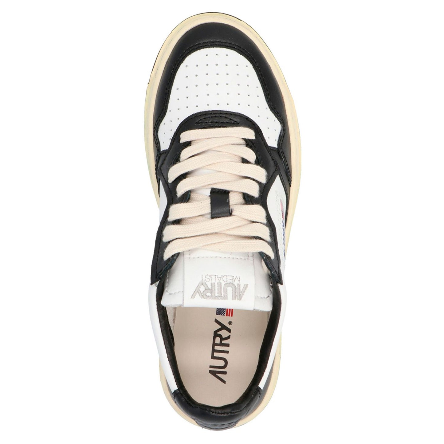 Autry Bicolor Cowhide Low Top Sneakers