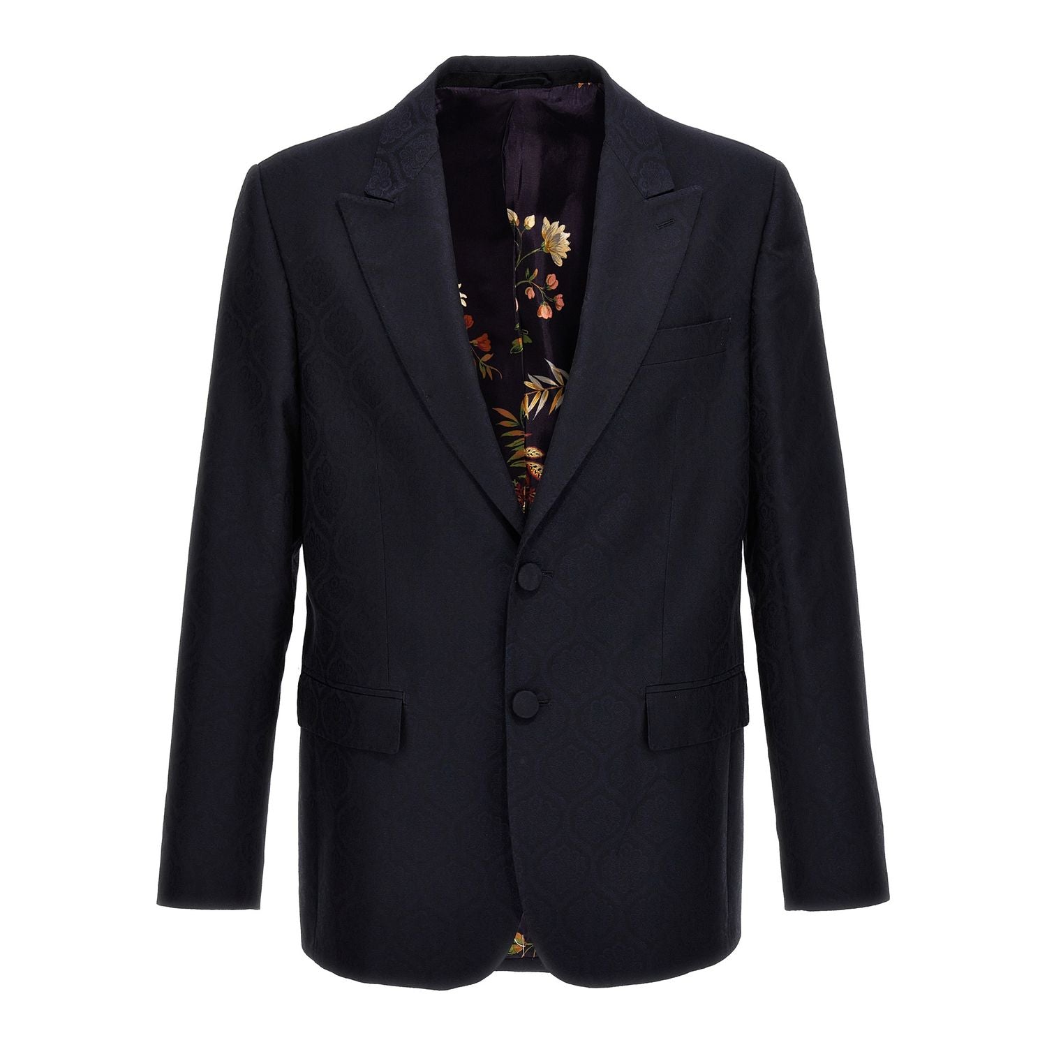 Etro Blue Cotton Blazer