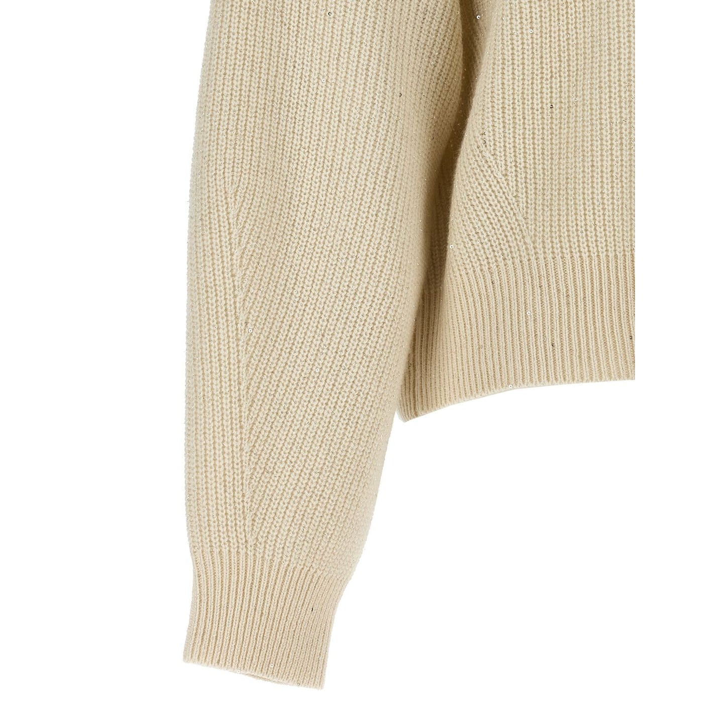 Brunello Cucinelli White Cashmere Cardigan