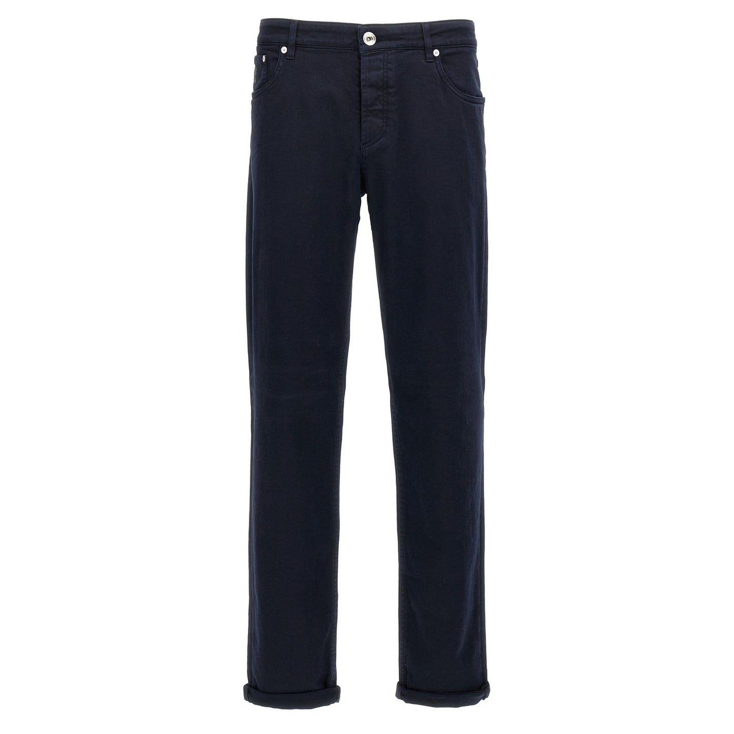 Brunello Cucinelli Blue Cotton Jeans Denim