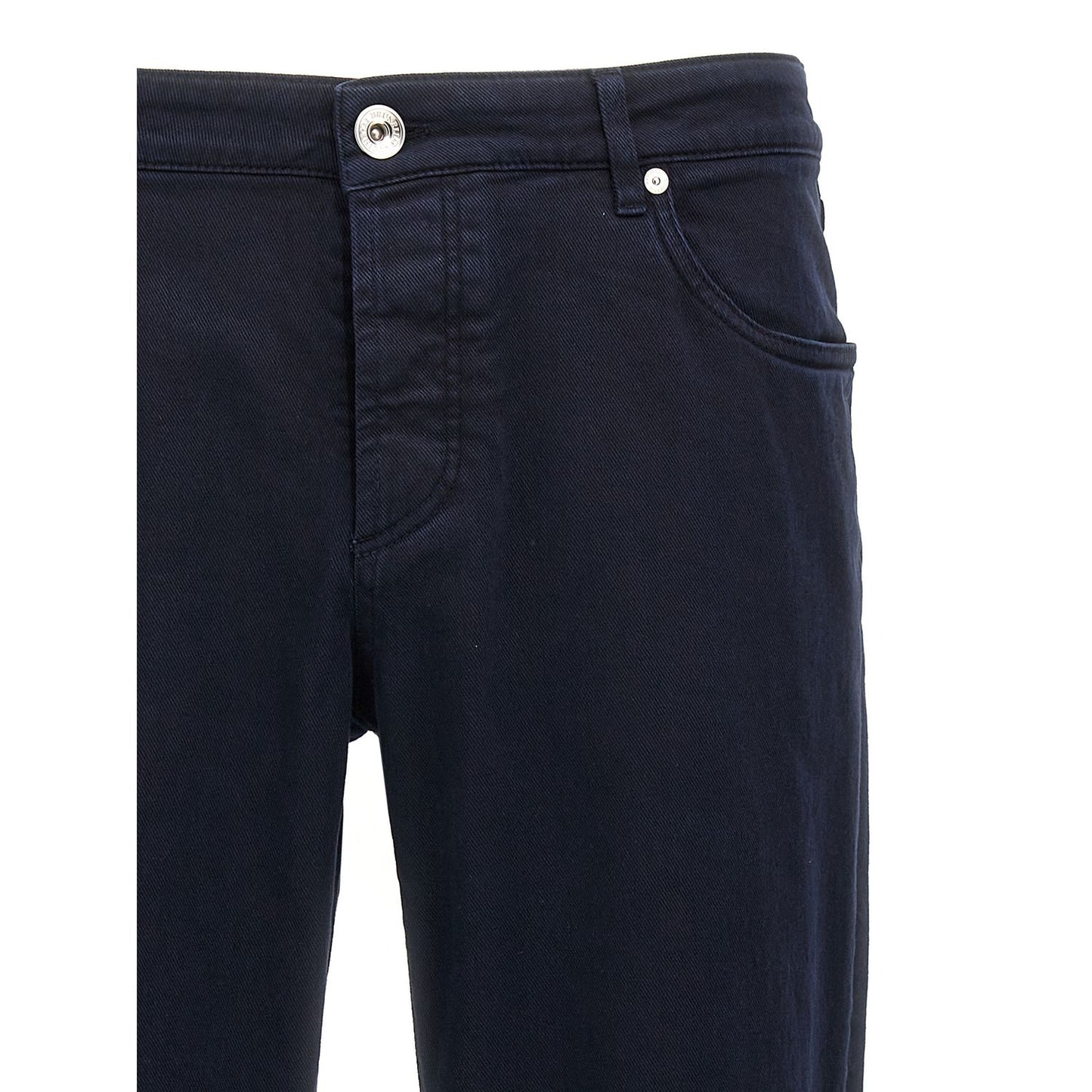 Brunello Cucinelli Blue Cotton Jeans Denim