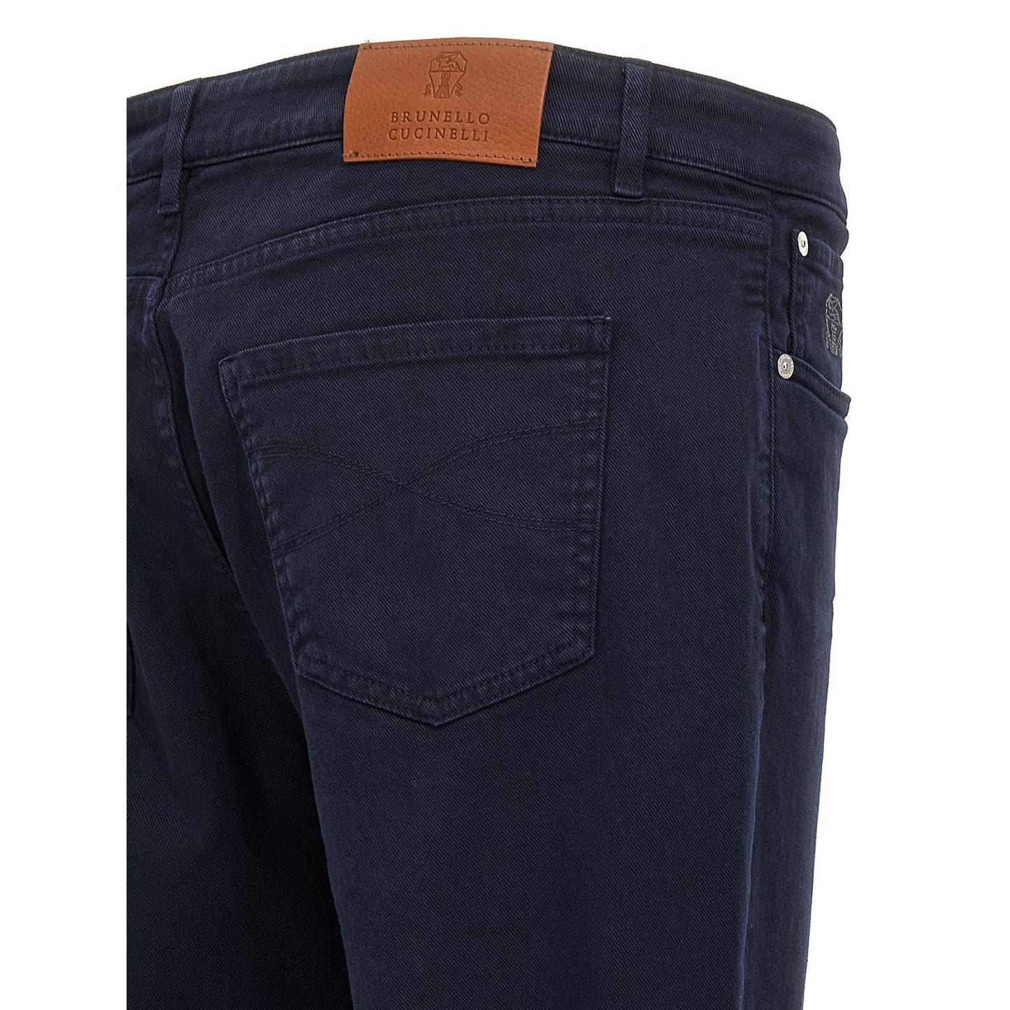 Brunello Cucinelli Blue Cotton Jeans Denim