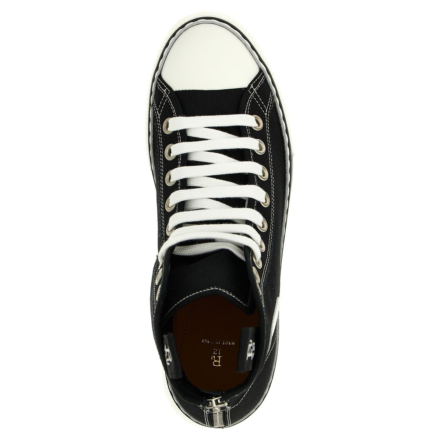 R13 Bicolor Cotton Platform Sneakers
