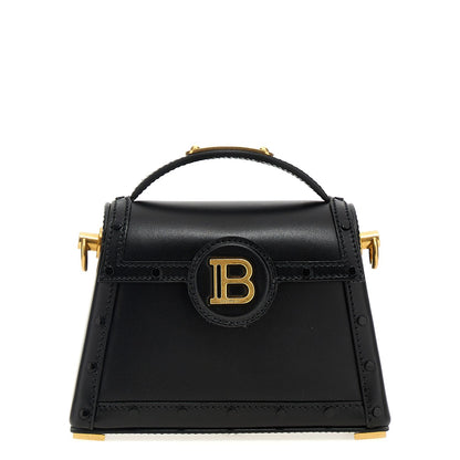 Balmain Black Calfskin Handbag