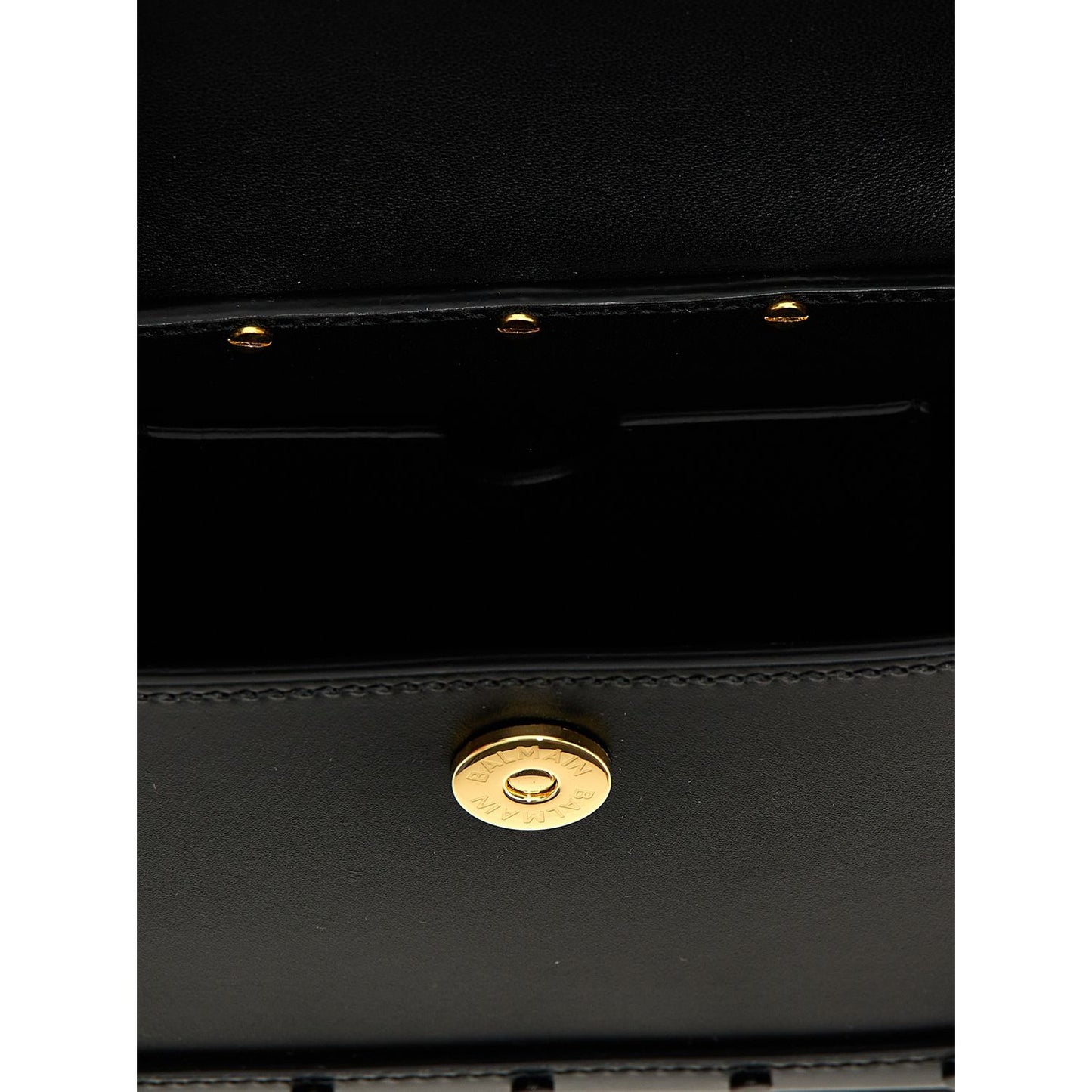 Balmain Black Calfskin Handbag
