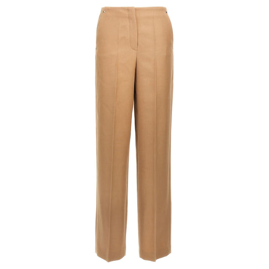 Fendi Beige Wool Dress Pants