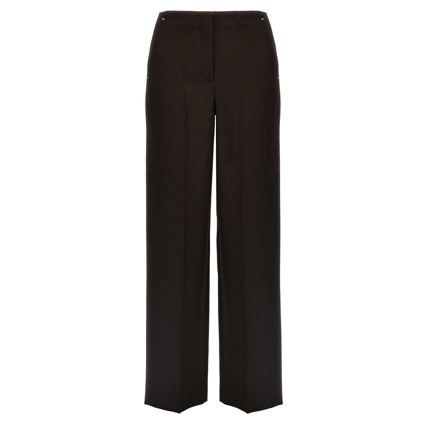 Fendi Purple Virgin Wool Dress Pants