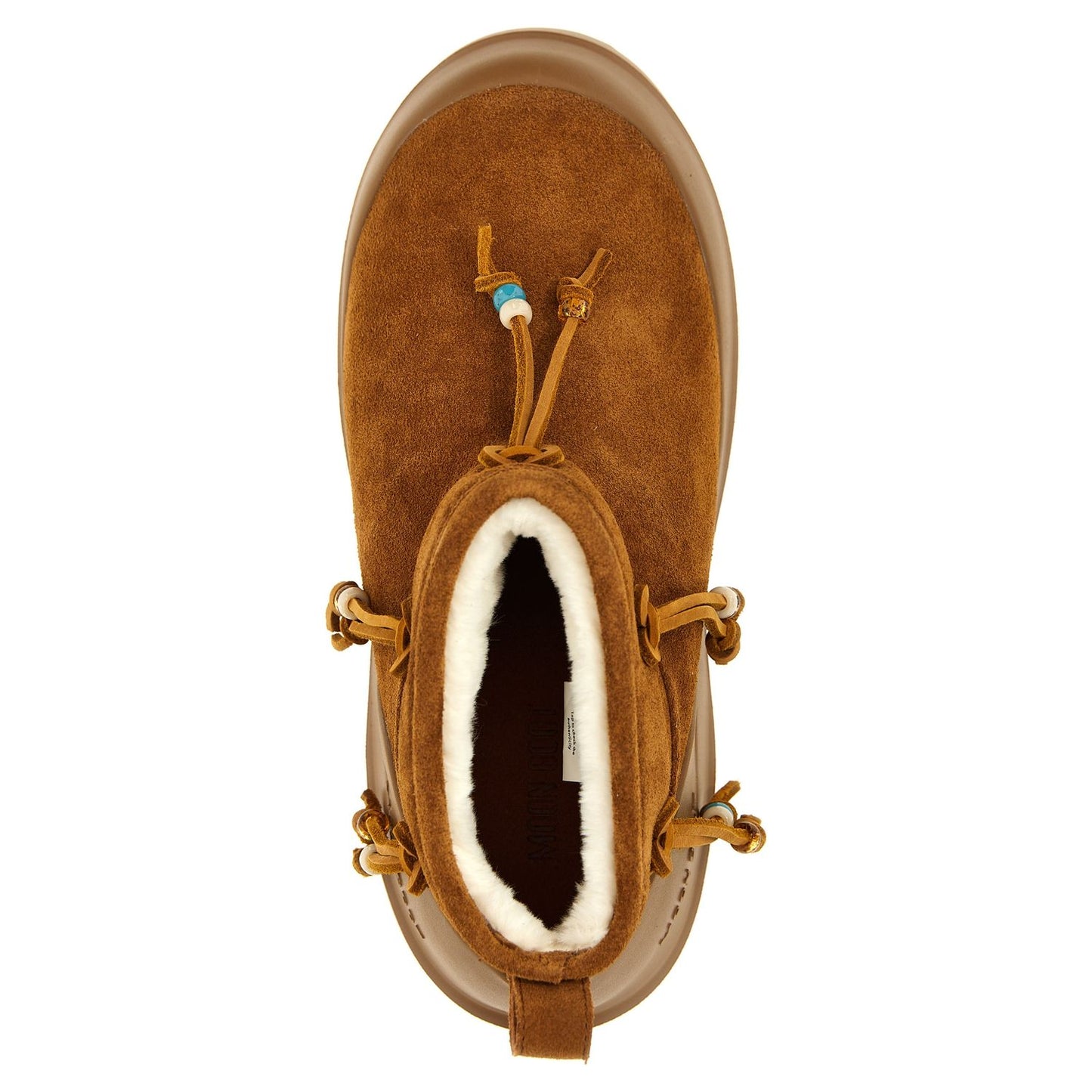 Moon Boot Brown Suede Leather Flat Boots