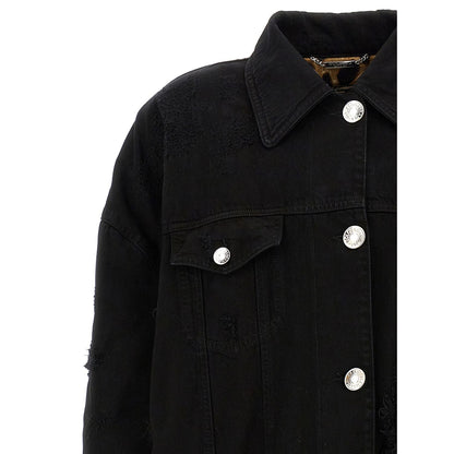 Dolce & Gabbana Black Cotton Denim Jacket