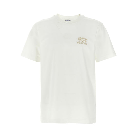Burberry White Cotton T-Shirt