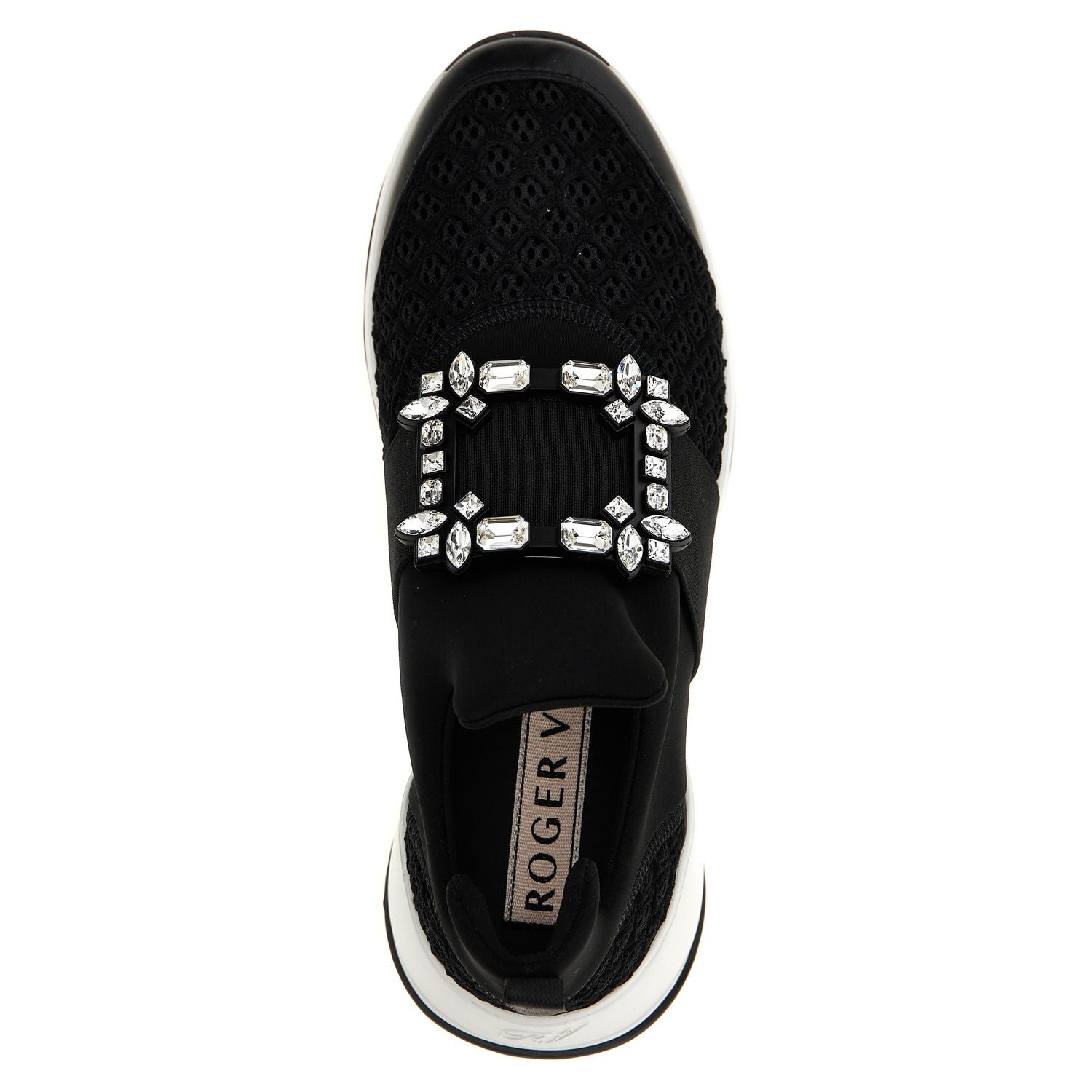 Roger Vivier Black Polyester Athletic Sneakers