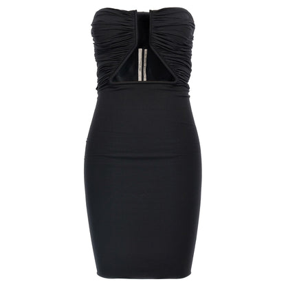 Rick Owens Black Nylon Short Dress