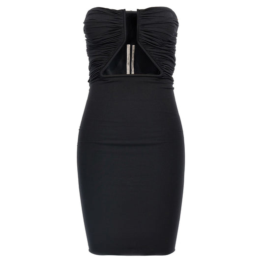 Rick Owens Black Nylon Short Dress