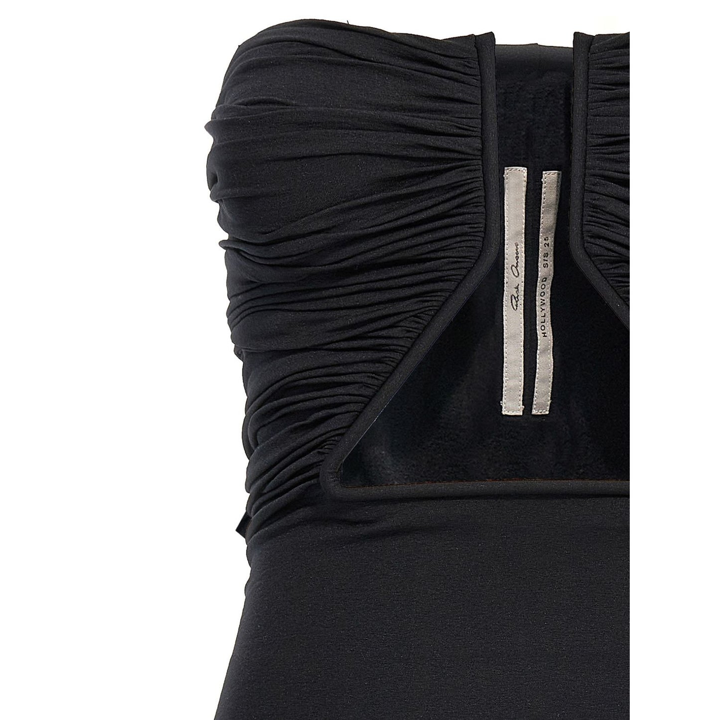 Rick Owens Black Nylon Short Dress