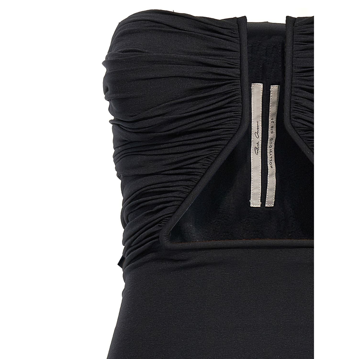 Rick Owens Black Nylon Short Dress