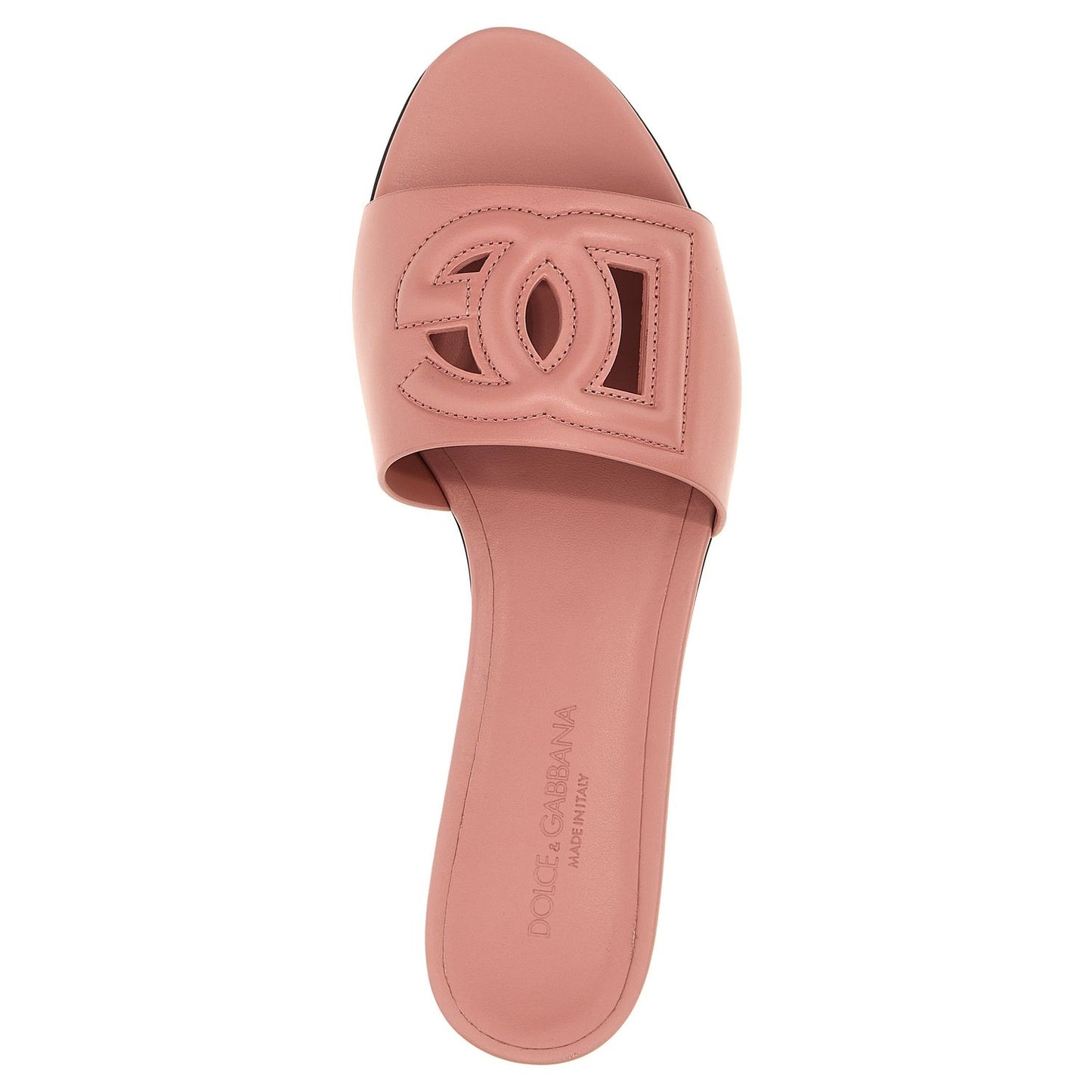 Dolce & Gabbana Multicolor Calfskin Slides