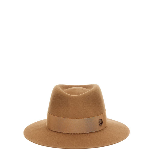 Maison Michel Brown Wool Fedora