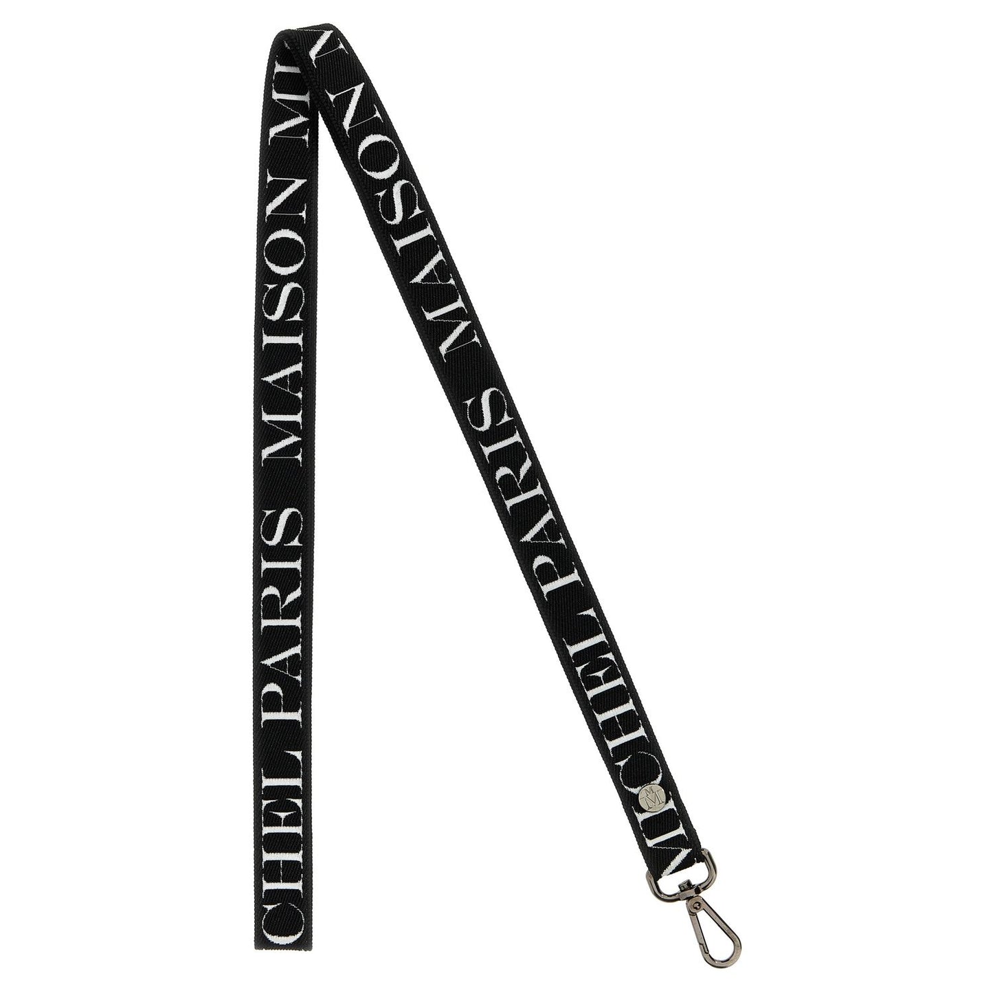 Maison Michel Bicolor Cotton Keychain