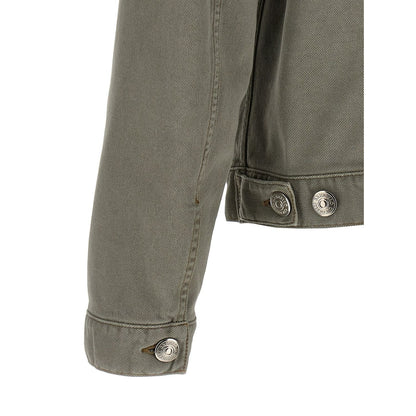 Brunello Cucinelli Gray Cotton Denim Jacket