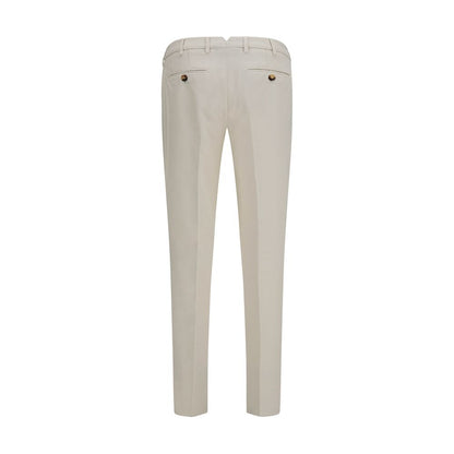 Brunello Cucinelli White Cotton Casual Pants