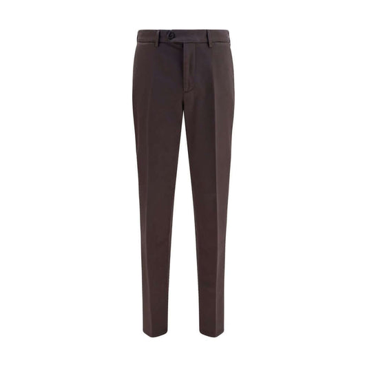 Brunello Cucinelli Brown Cotton Casual Pants