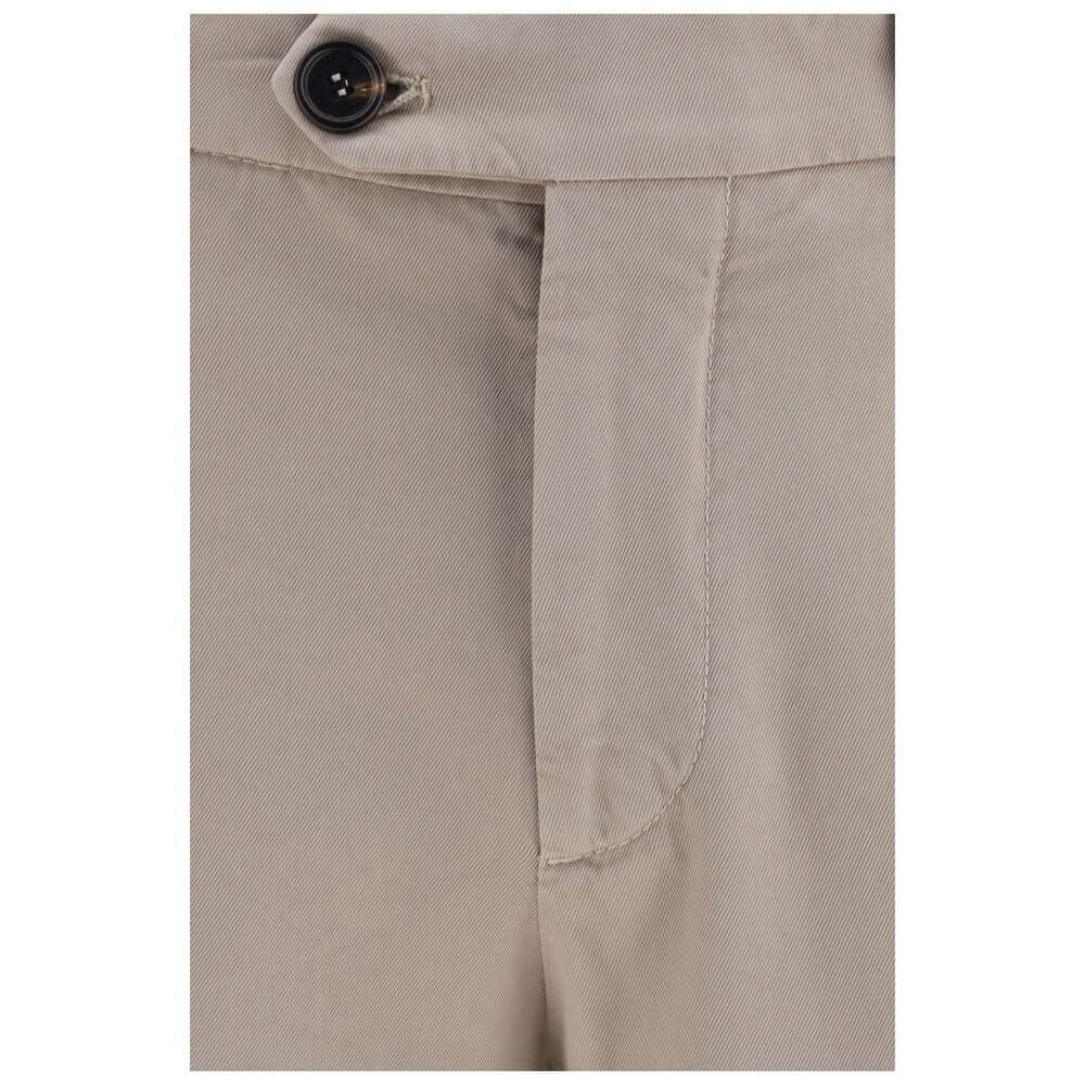 Brunello Cucinelli Beige Cotton Casual Pants