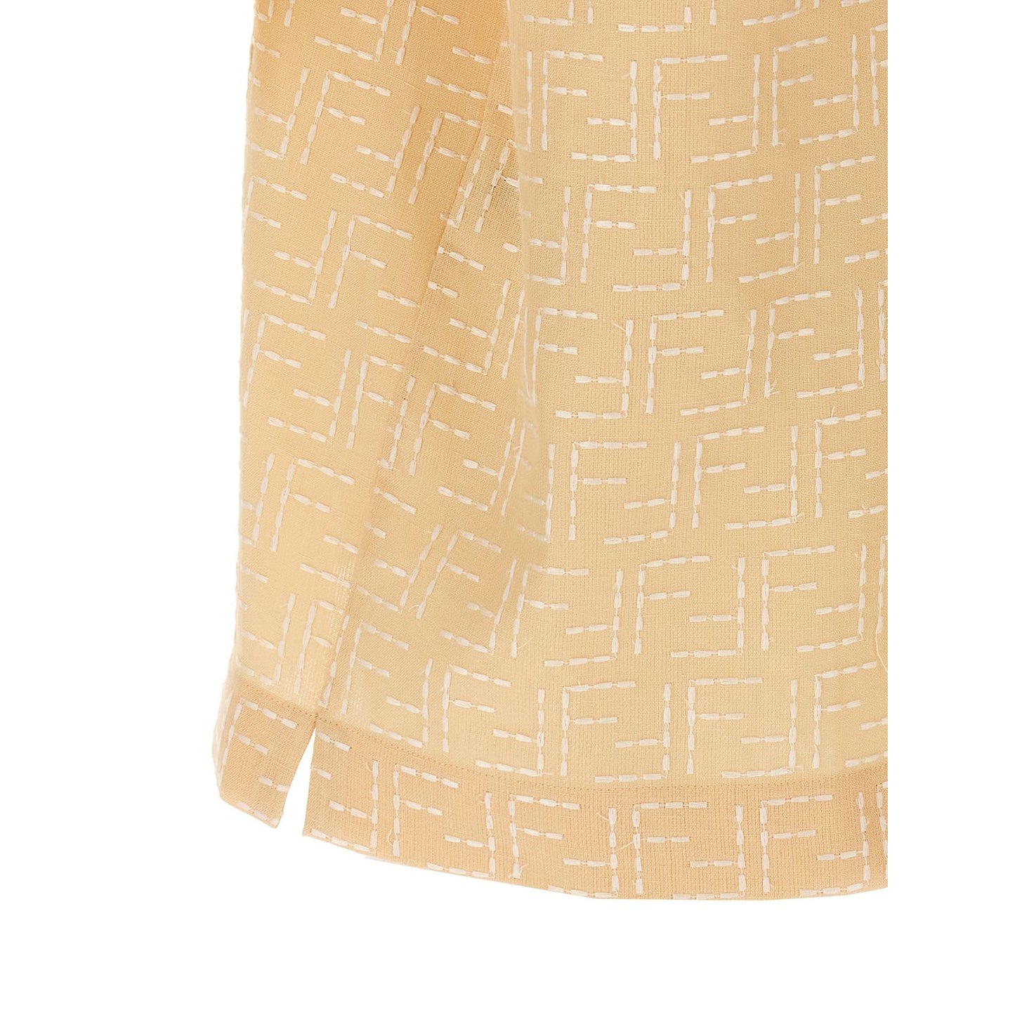 Fendi Beige Linen Blouse