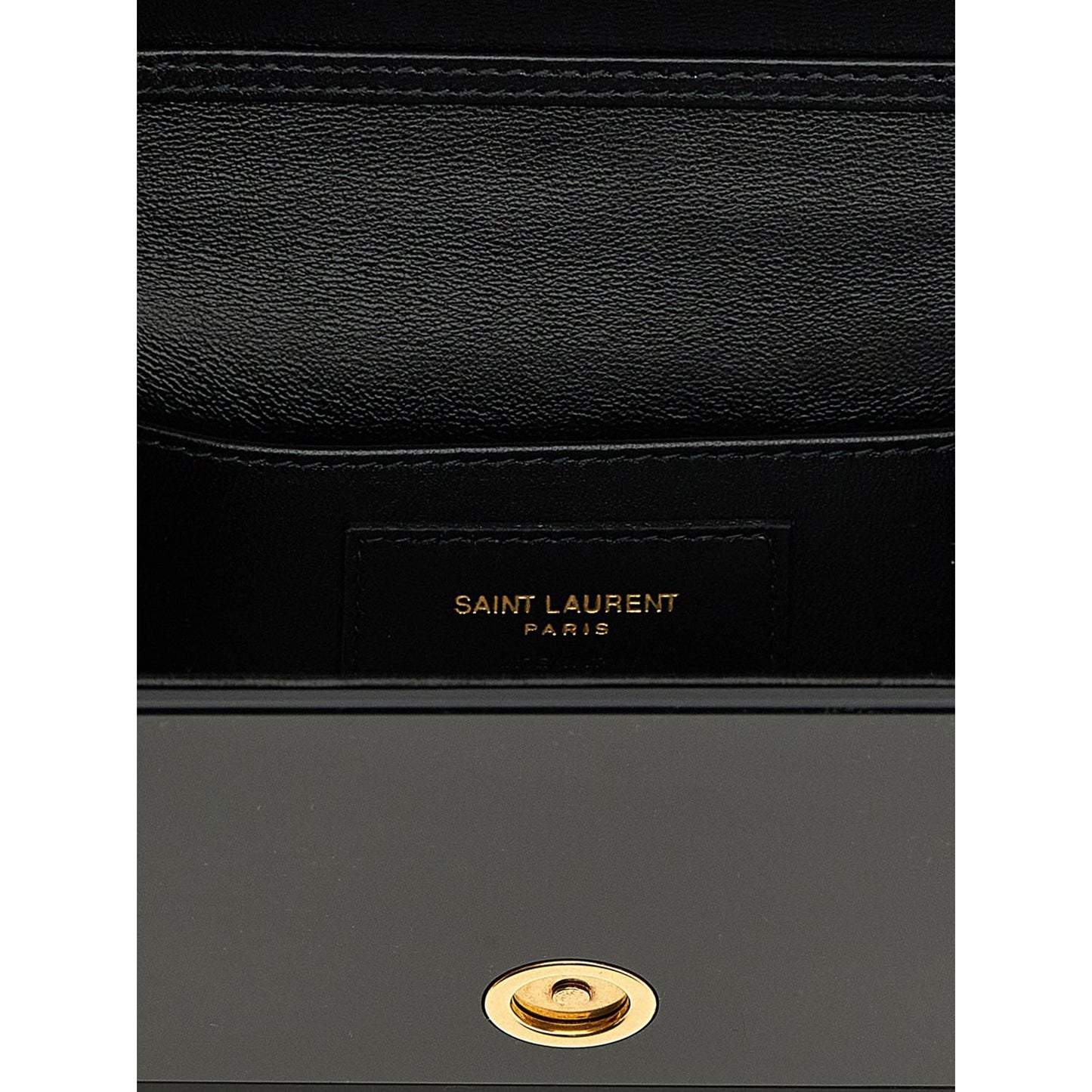 Saint Laurent Black Plexiglass Crossbody Bag