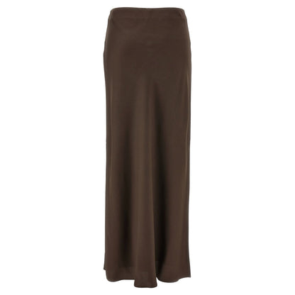 Brunello Cucinelli Brown Acetate Mini Skirt