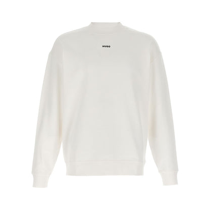 Hugo Boss White Cotton Sweatshirt